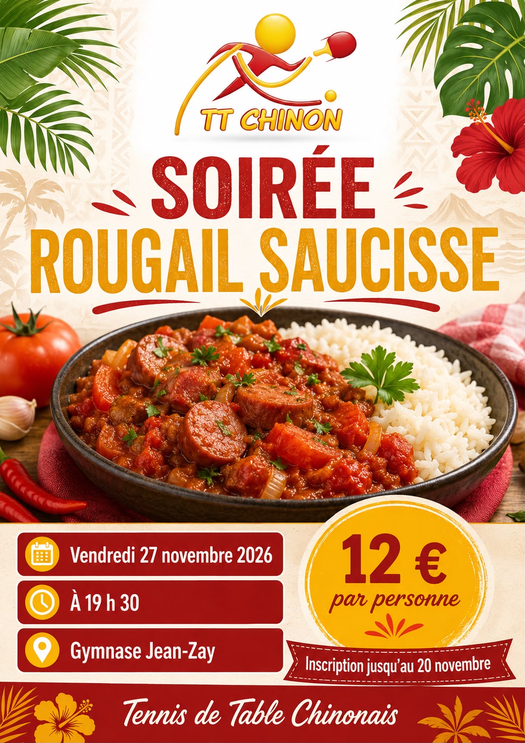 Soirée rougail saucisse